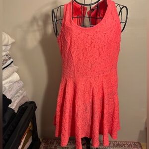 express  womens size 8 medium lace pink  party eight dress